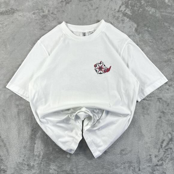GU Other - GU Ayako Ishiguro Neko Kasha Haunted Cat White Graphic T-shirt Size Medium